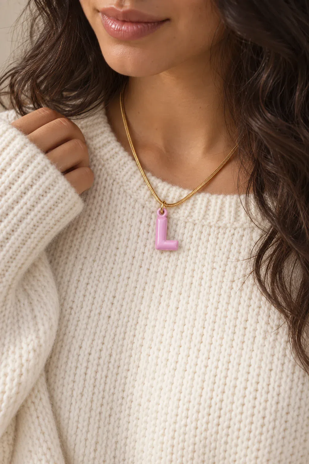 Charm | Initials bubble pink