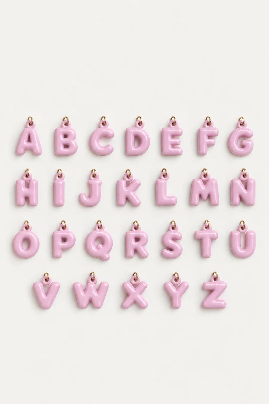 Charm | Initials bubble pink