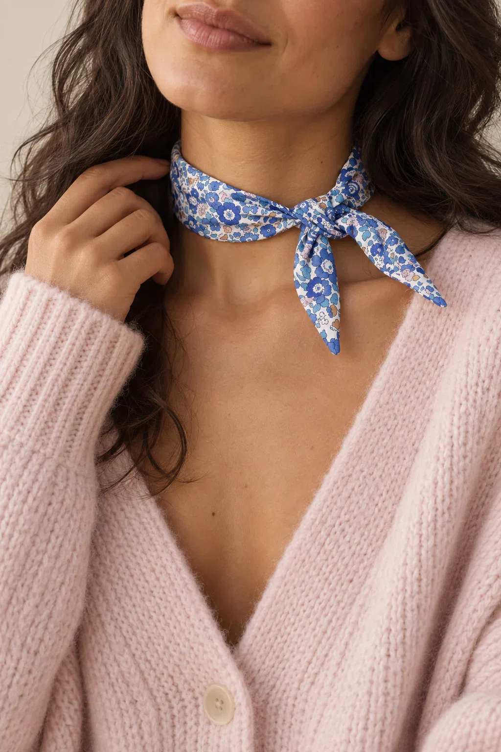 LOVEissue Twilly scarf | Blue bouquet