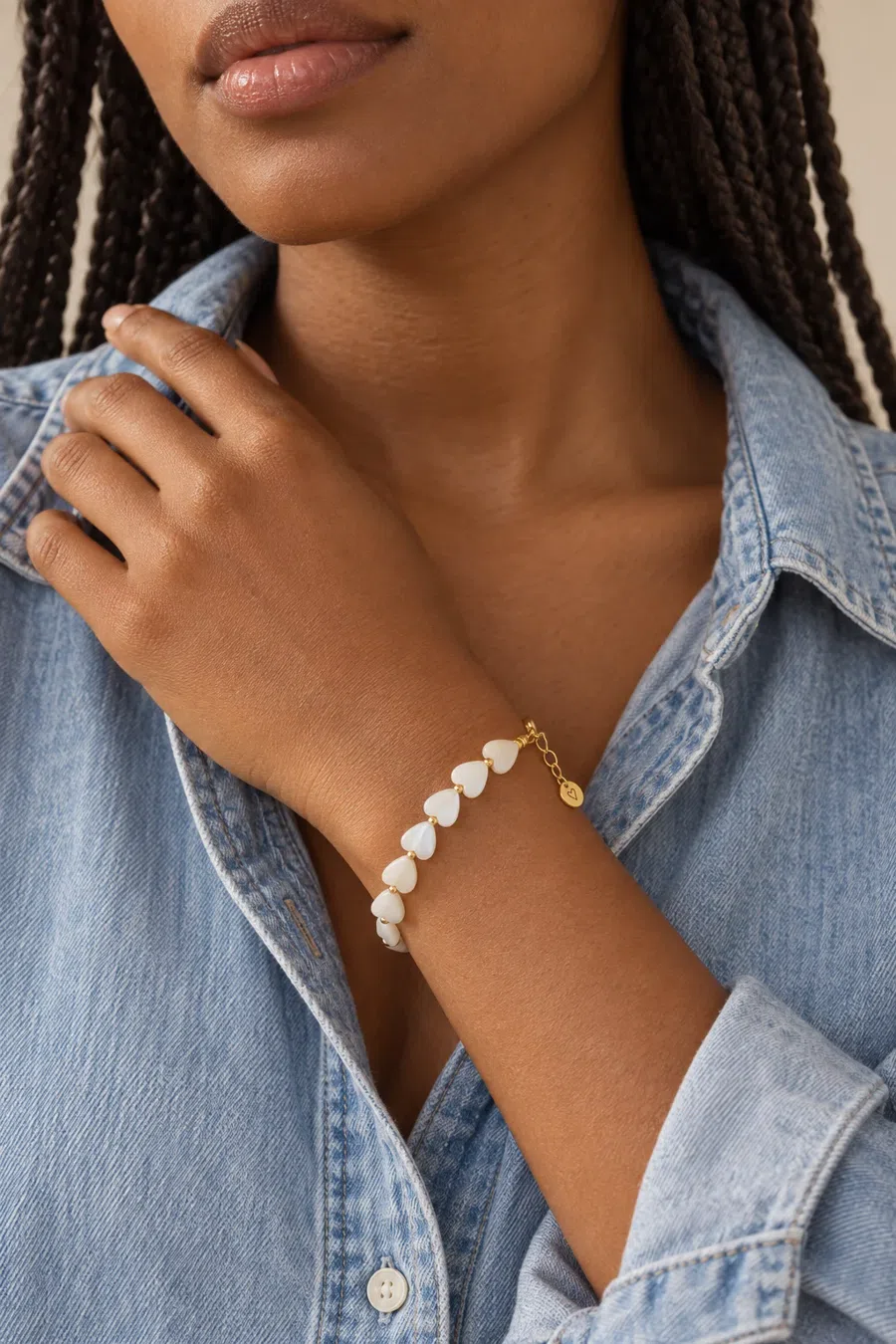 Bracelet | Shell hearts T3
