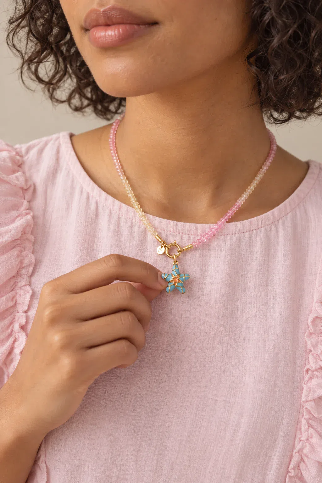 Charm | Blue/orange starfish