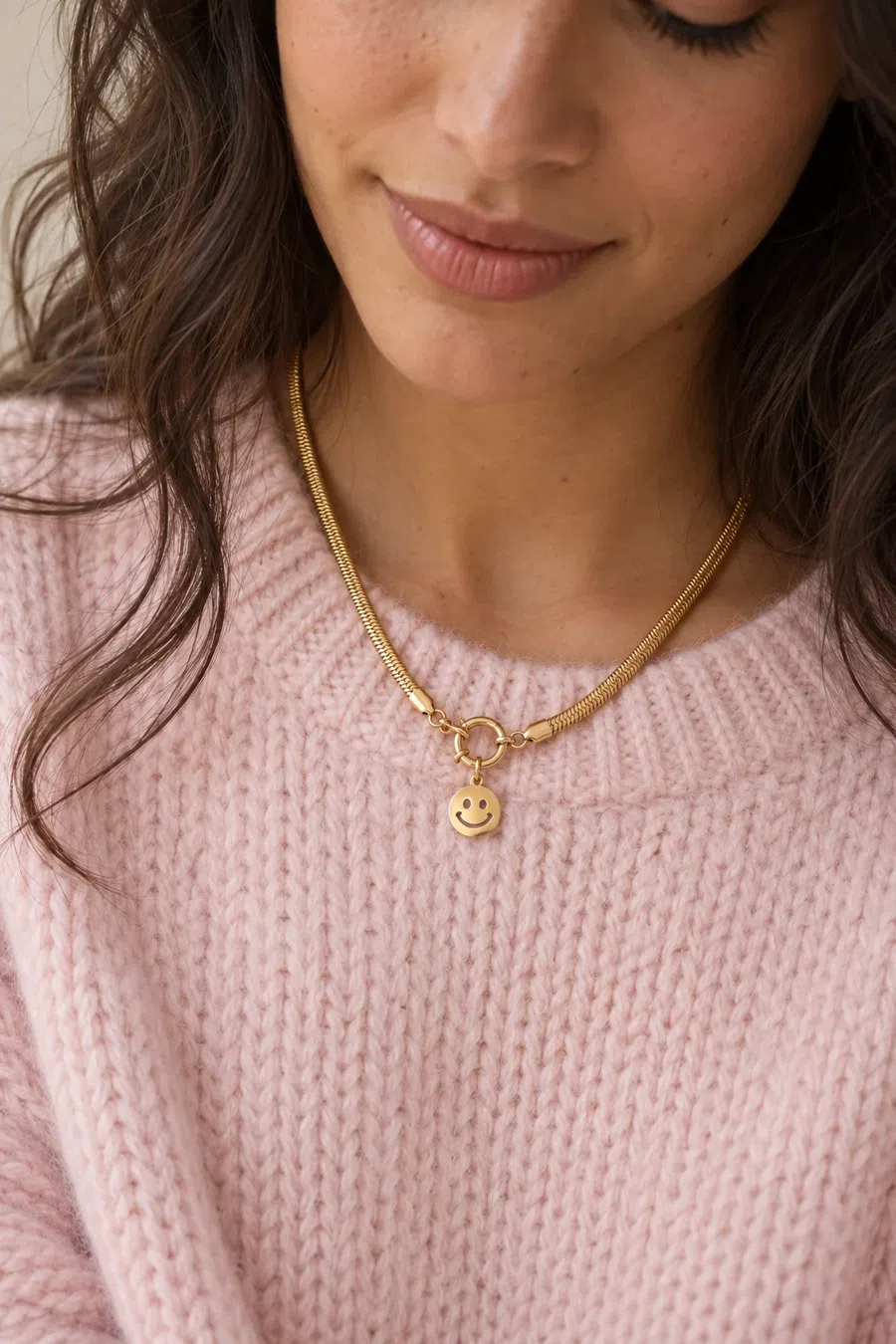 Charm | Smiley stainless steel 10mm