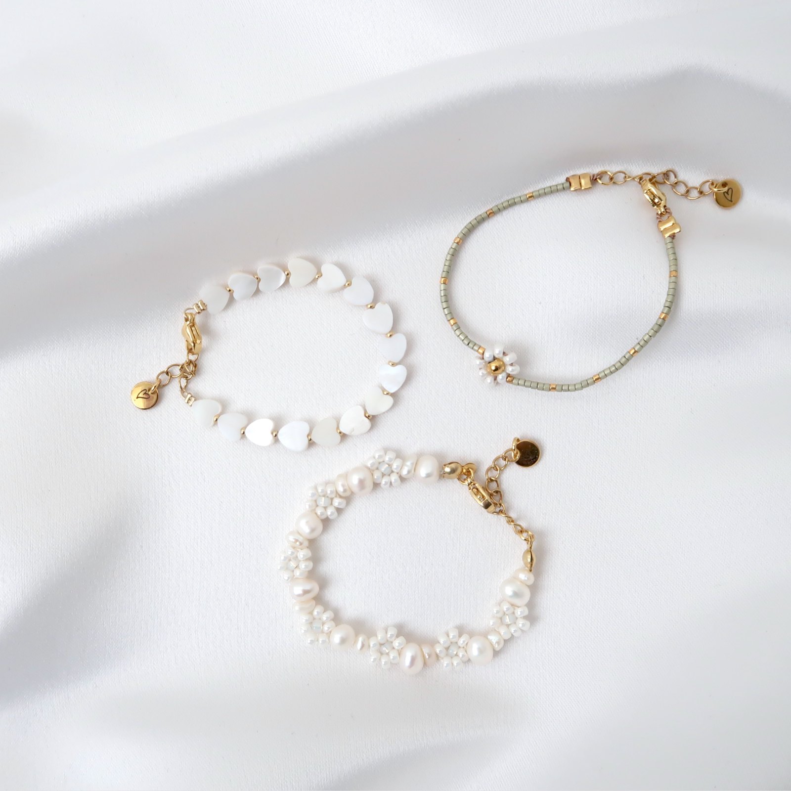 Bracelet/anklet | Daisy white
