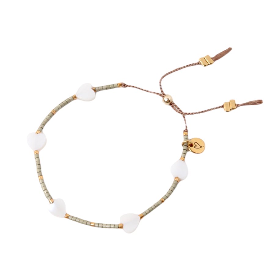 Bracelet/anklet | Hearts green