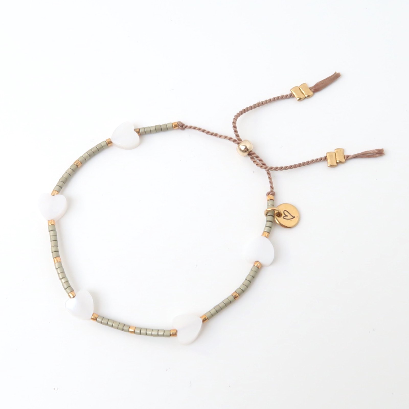 Bracelet/anklet | Hearts green