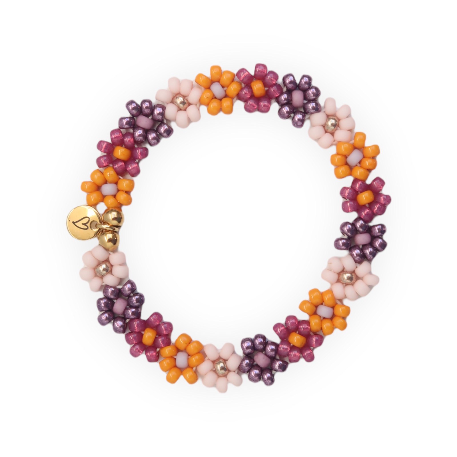 LOVEissue bracelet daisy | Elastic 4 colors fuchsia T2