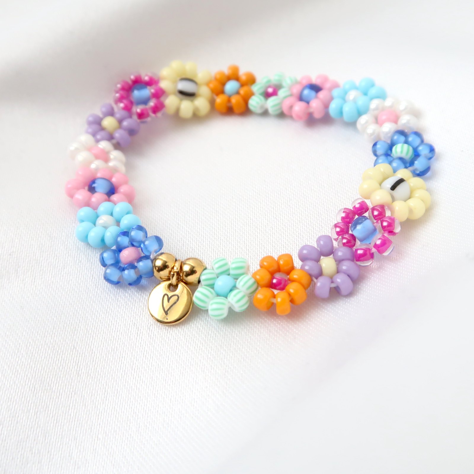 LOVEissue bracelet daisy | Elastic color party T2