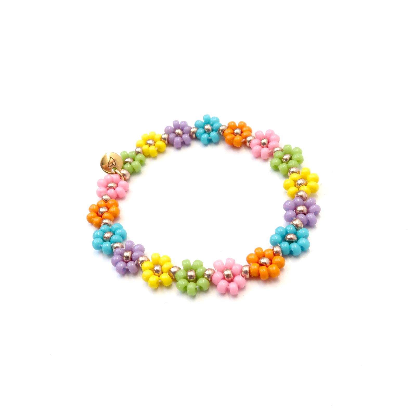 LOVEissue bracelet daisy | Elastic rainbow T2