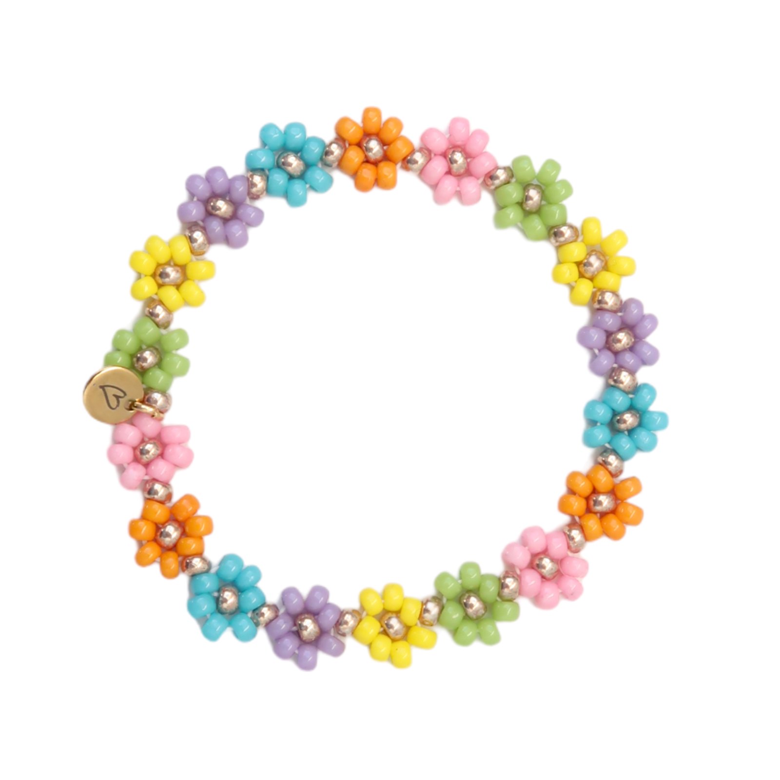LOVEissue bracelet daisy | Elastic rainbow T2
