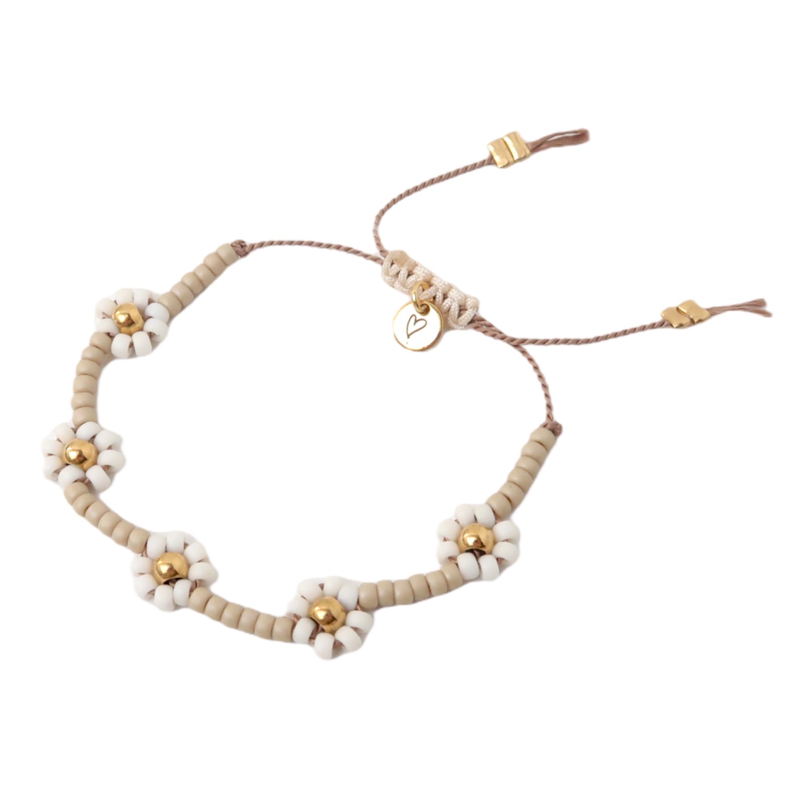 LOVEissue daisy bracelet | Nude, ivory