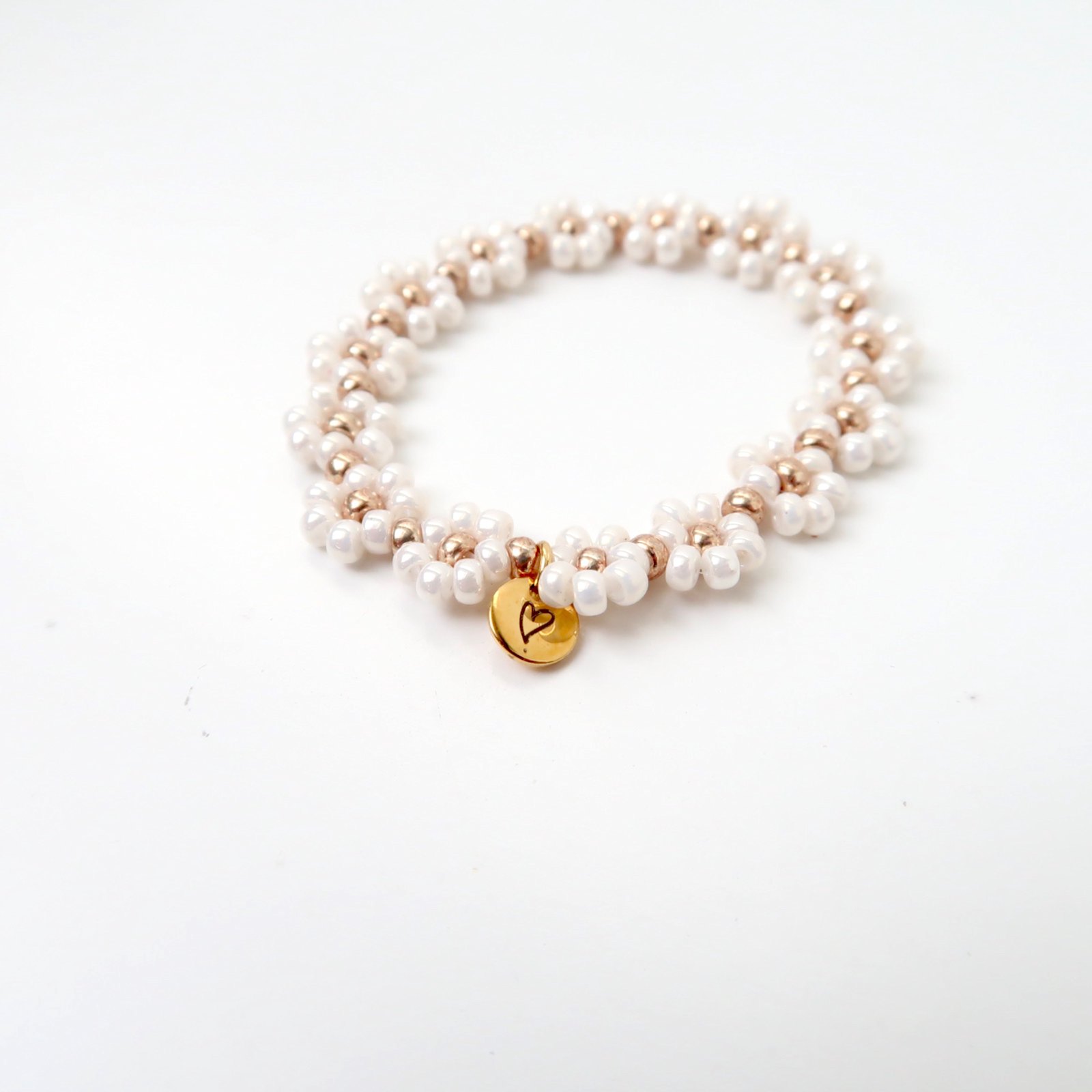 LOVEissue bracelet daisy | Elastic pearl T2