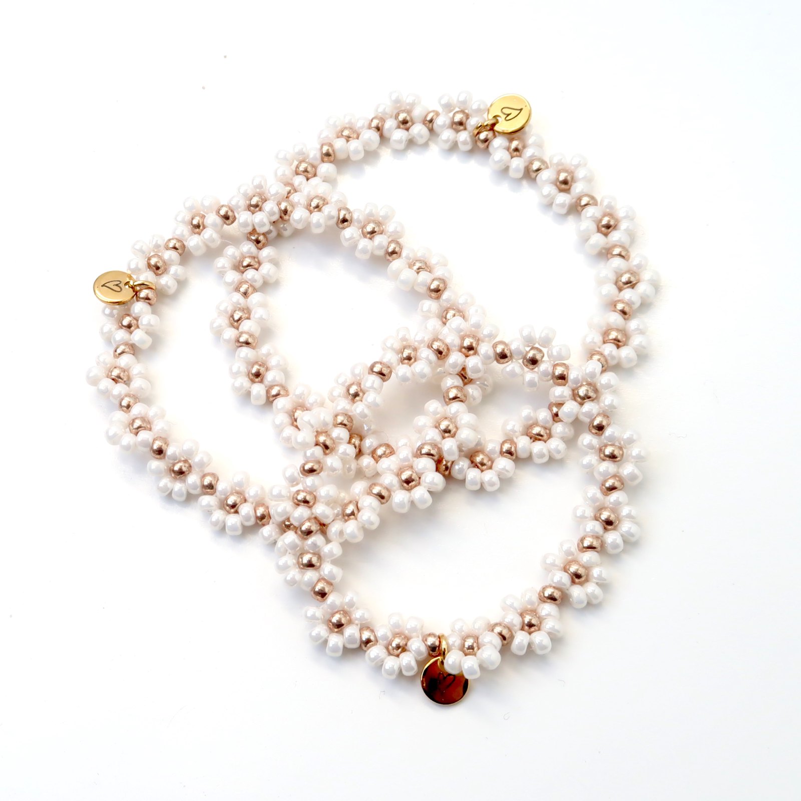 LOVEissue bracelet daisy | Elastic pearl T2