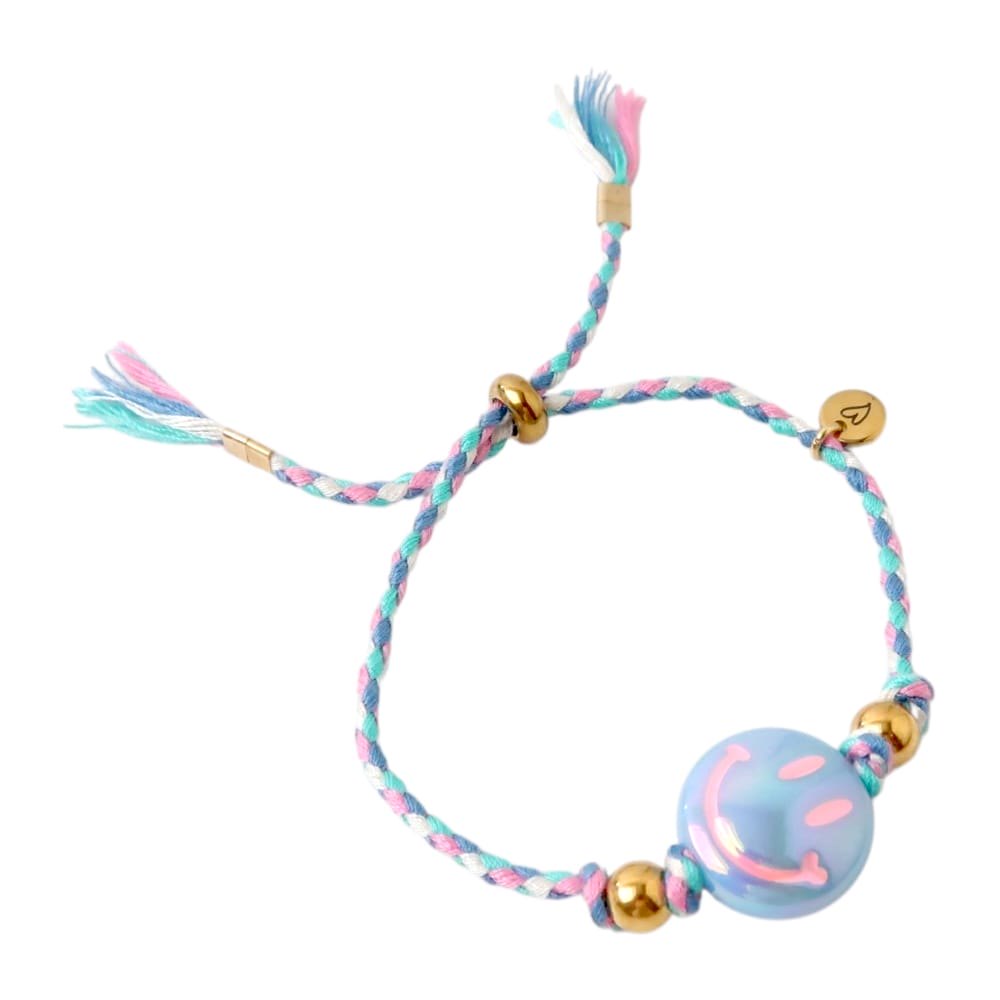 Bracelet | Happy smiley baby blue