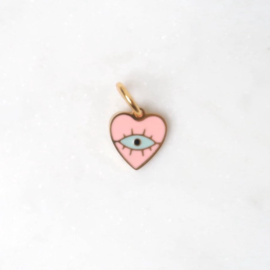 Charm | Pink heart eye