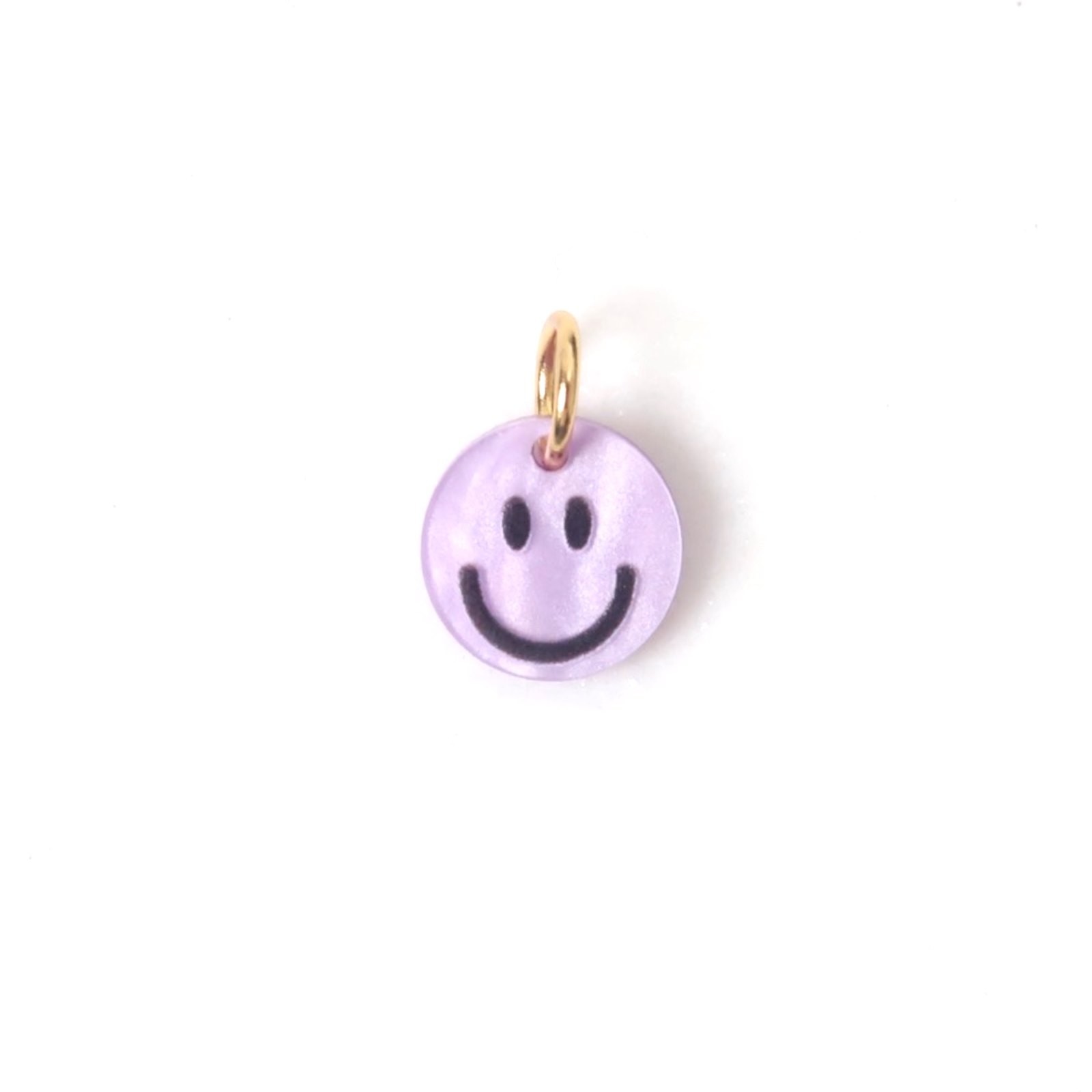 Charm | Smiley resin lila