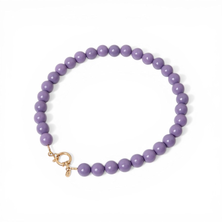 Necklace | Bold beads dusty lilac T1