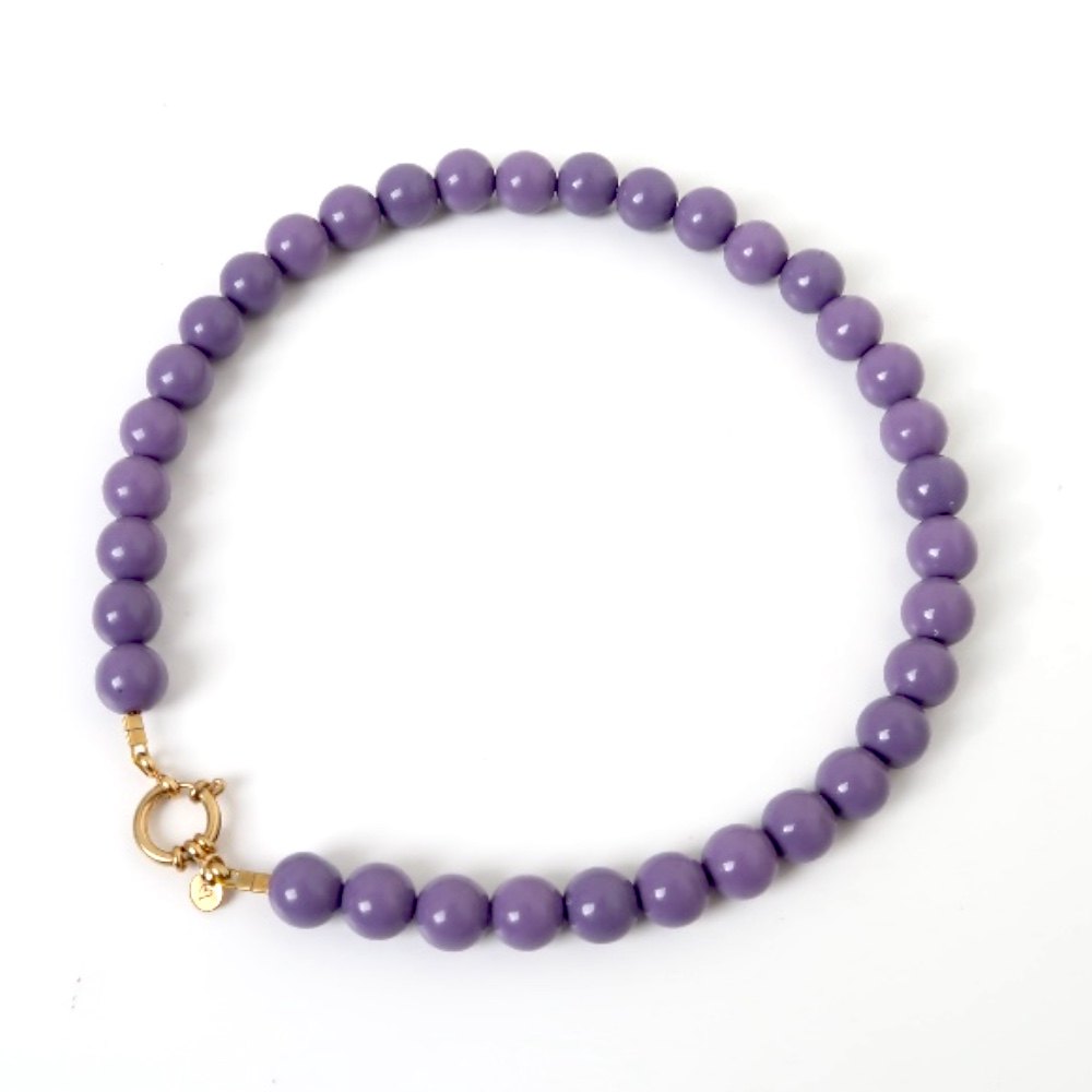 Necklace |  Bold beads dusty lilac T1