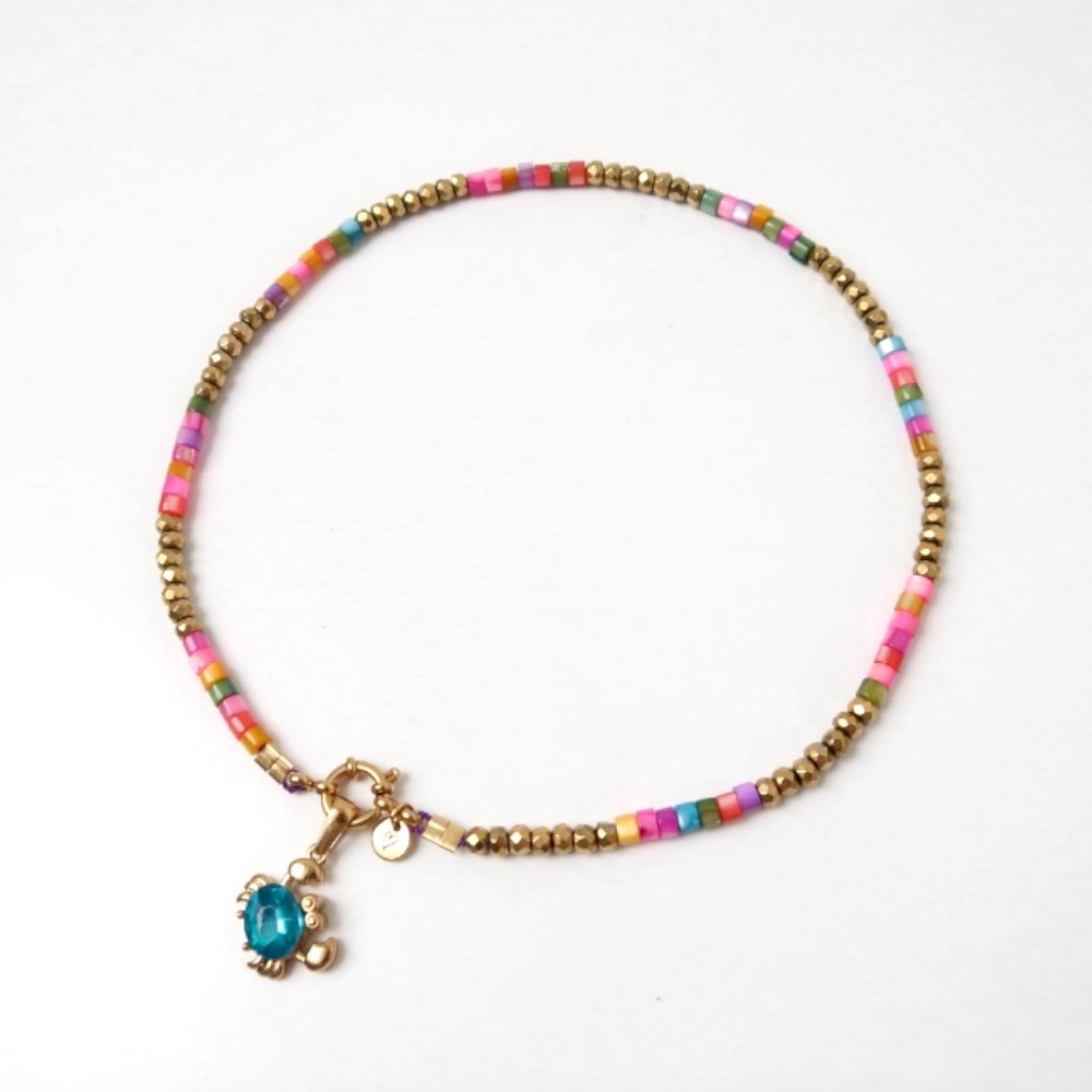 Necklace | Necklace colorful hematite