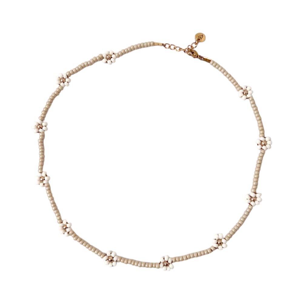 Necklace | Daisy neutral/ivory