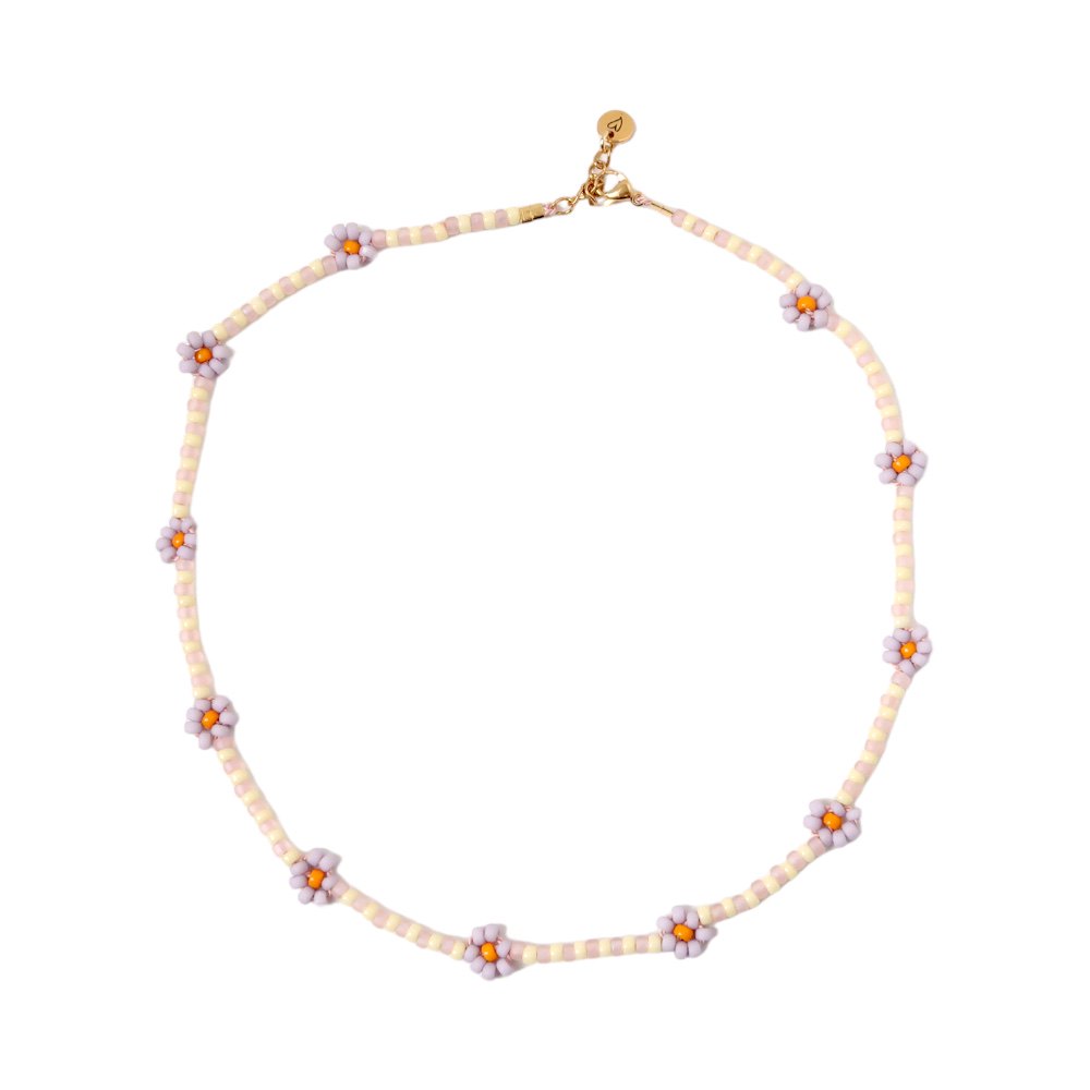 Necklace | Daisy sunshine/pink