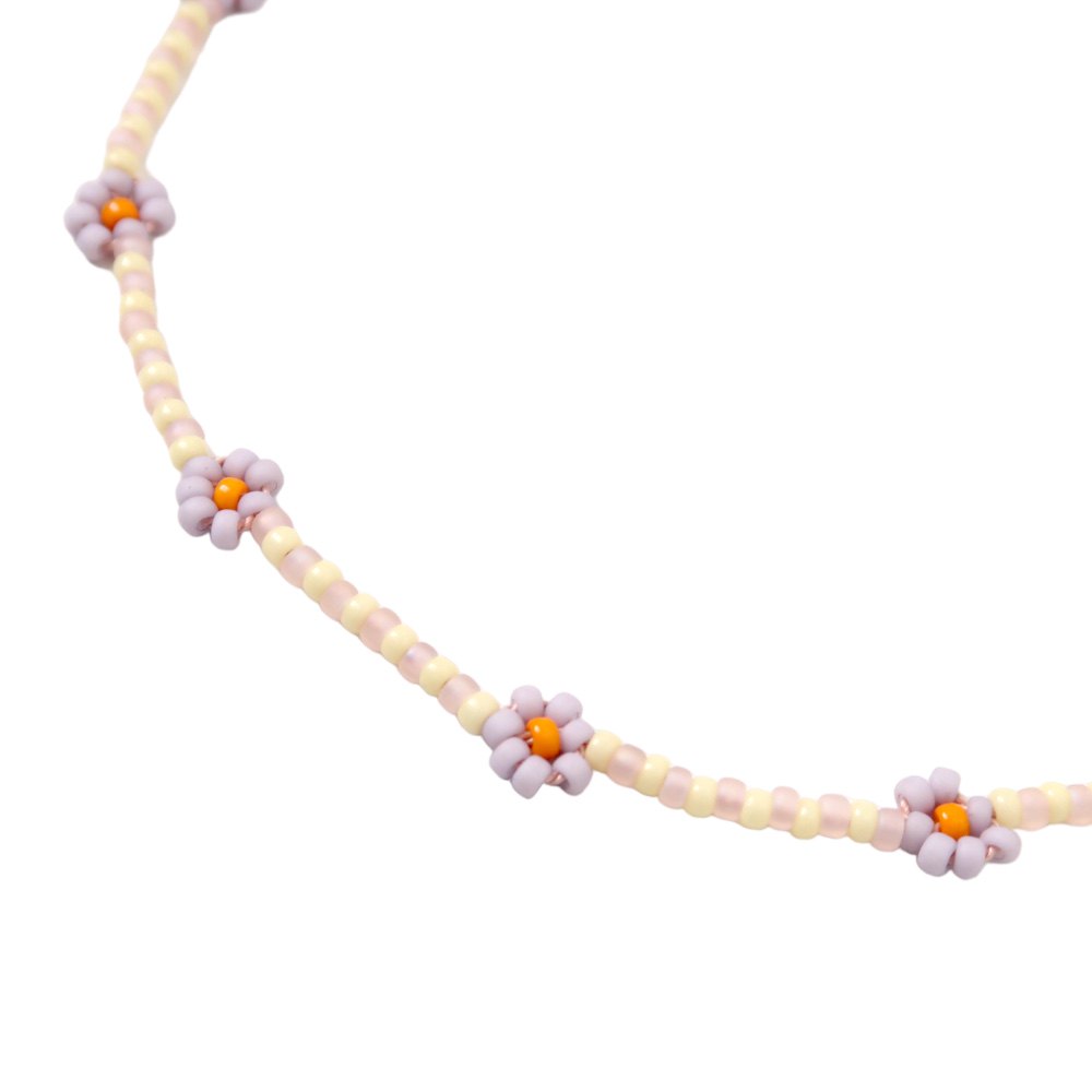 Necklace | Daisy sunshine/pink
