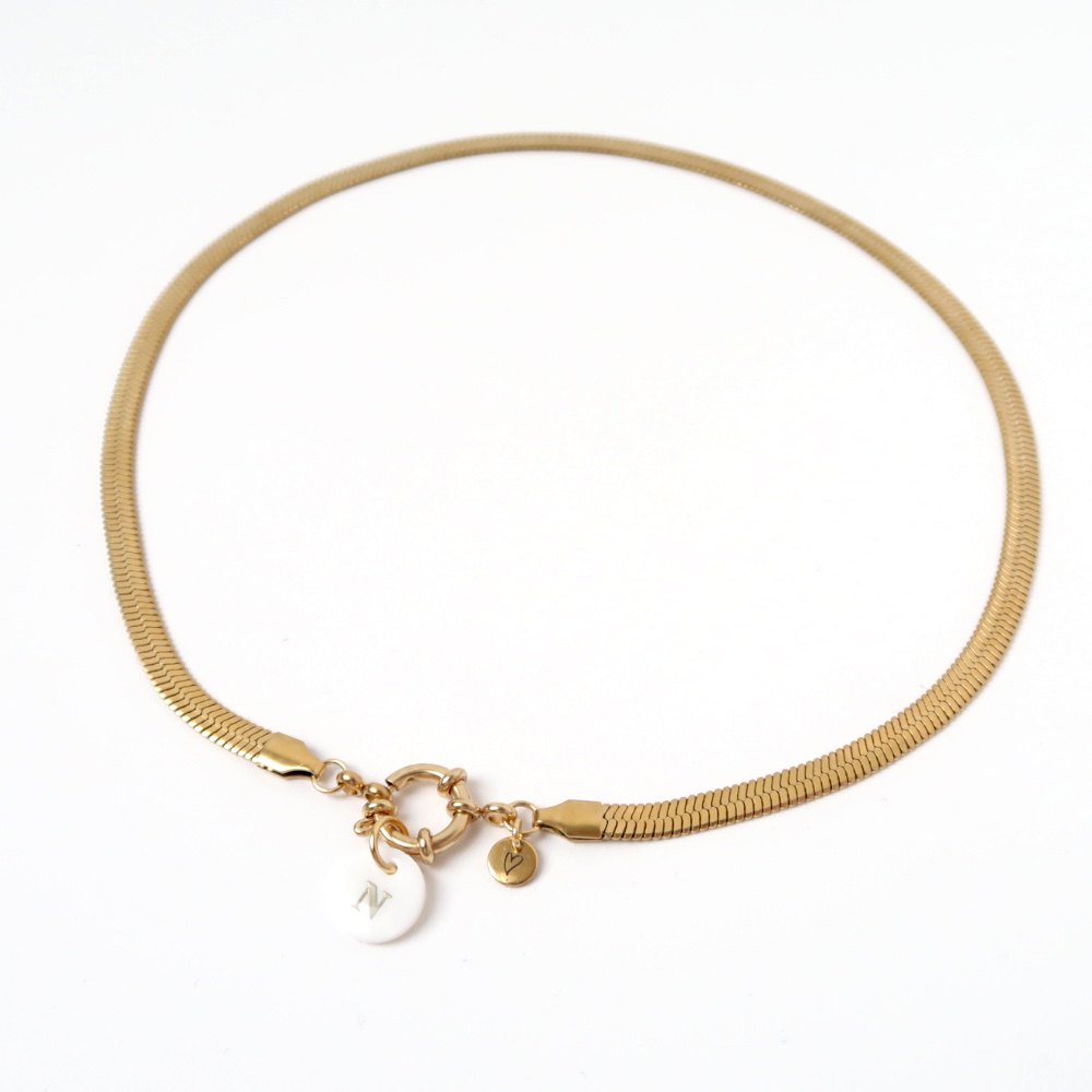 Necklace | Gold serpent