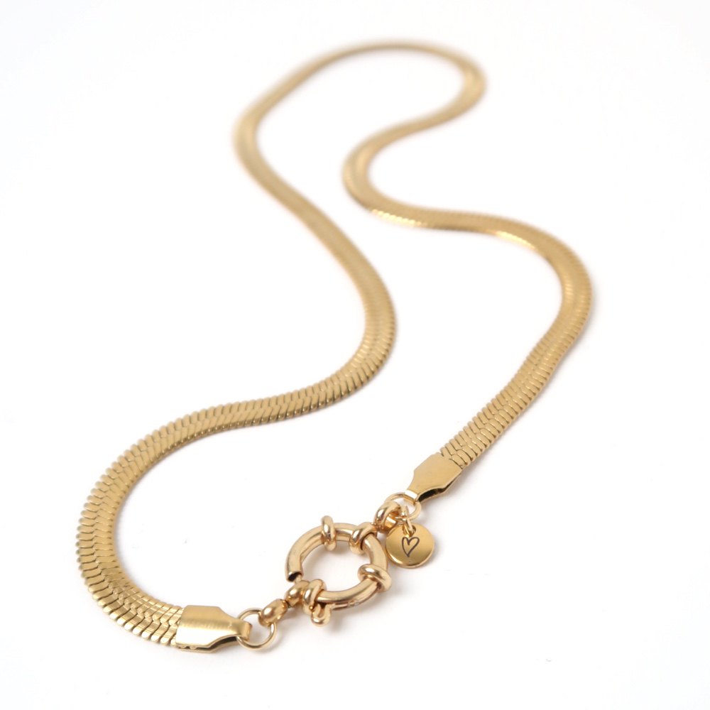 Necklace | Gold serpent