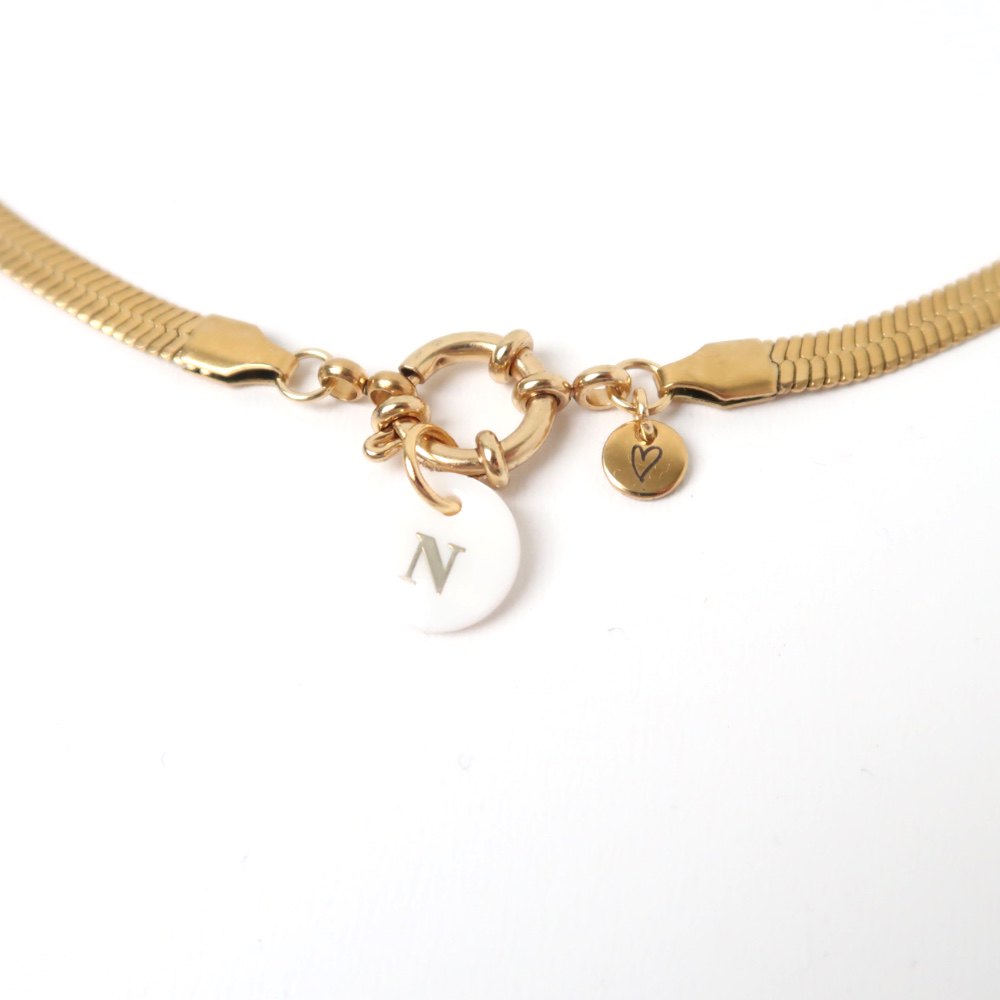 Necklace | Gold serpent