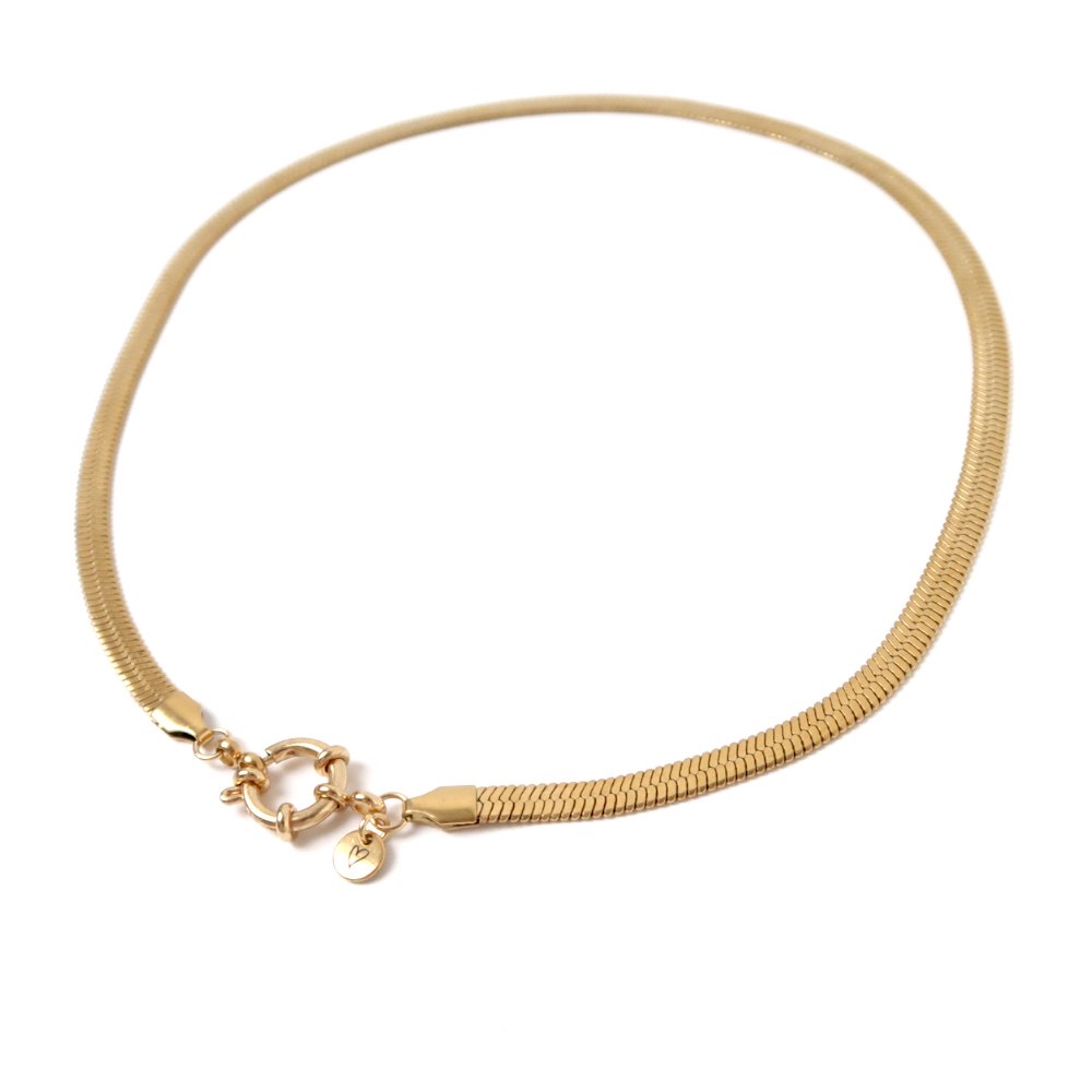 Necklace | Gold serpent
