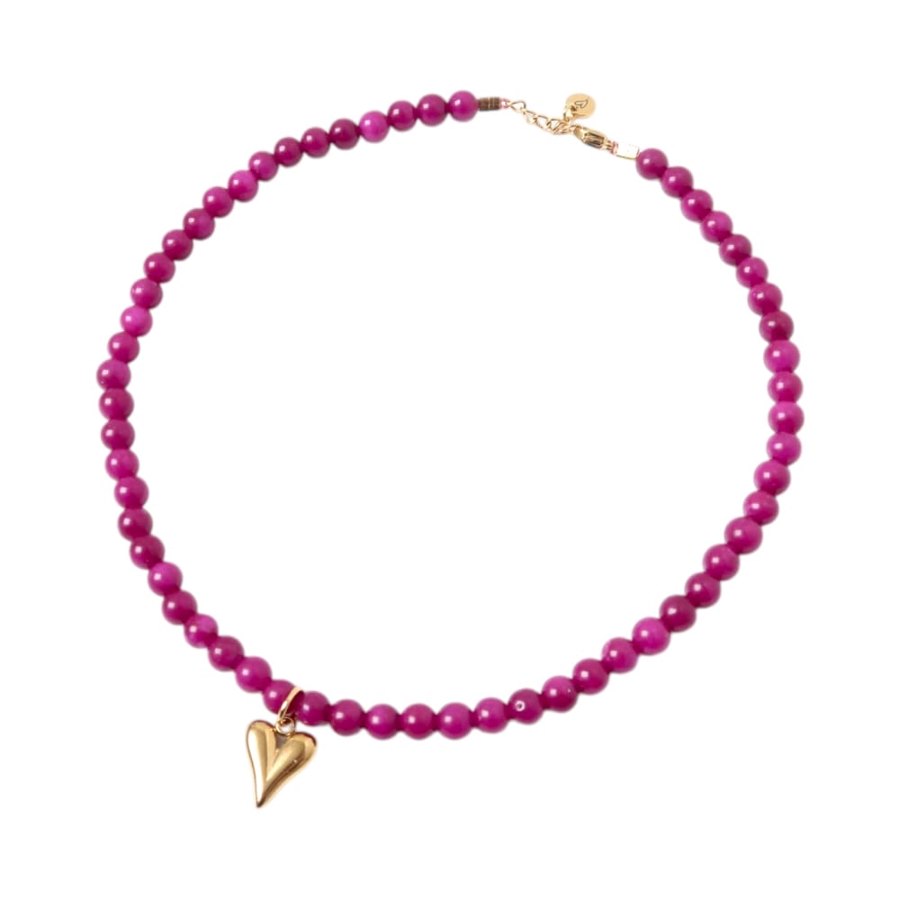 Necklace | Plum heart