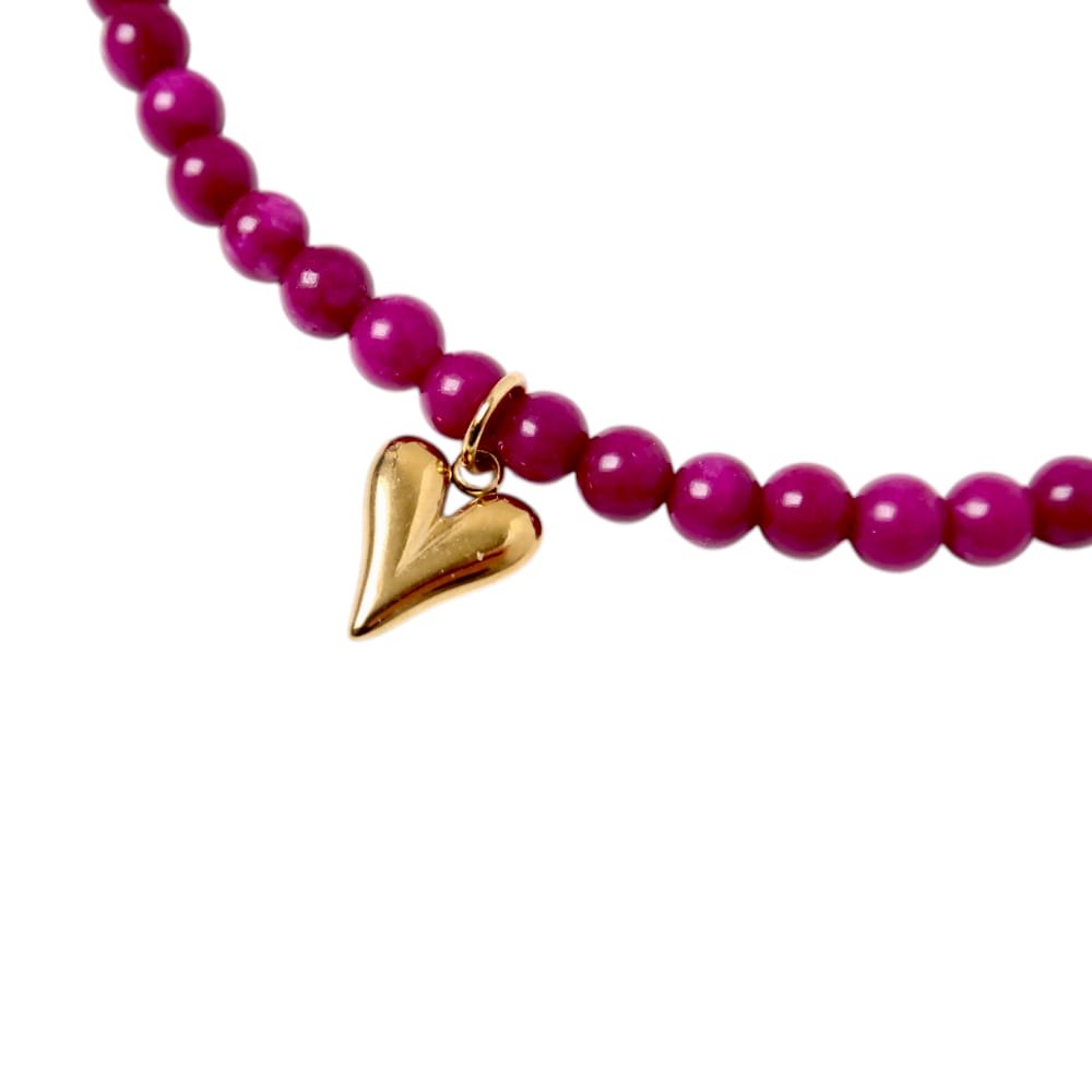 Necklace | Plum heart