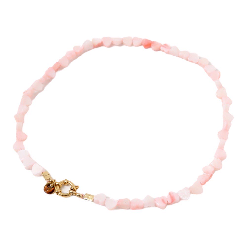 Necklace | Seashelly hearts pink