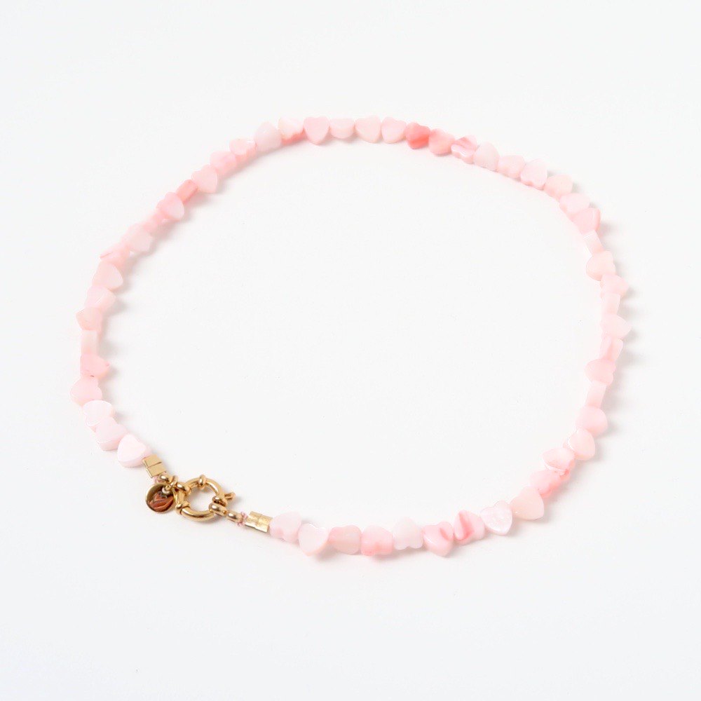 Necklace | Seashelly hearts pink