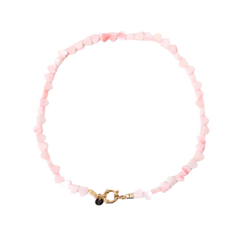 Necklace | Seashelly hearts pink