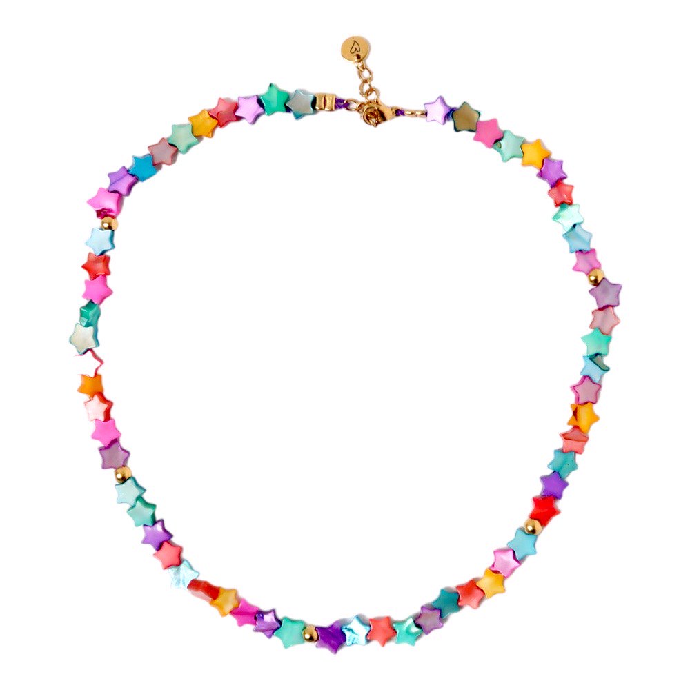 Necklace | Seashell stars colorful