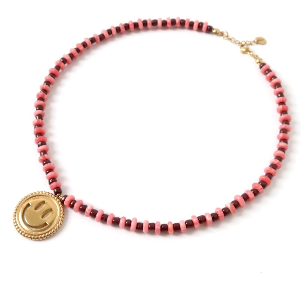 Necklace | Necklace Smiley Agate