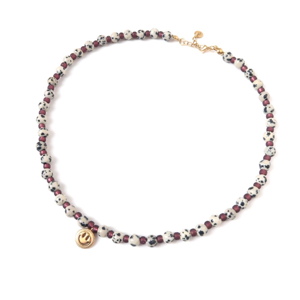 Necklace | Smiley jasper