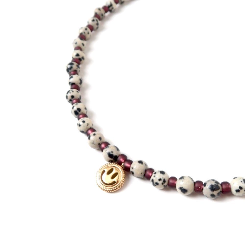 Necklace | Smiley jasper