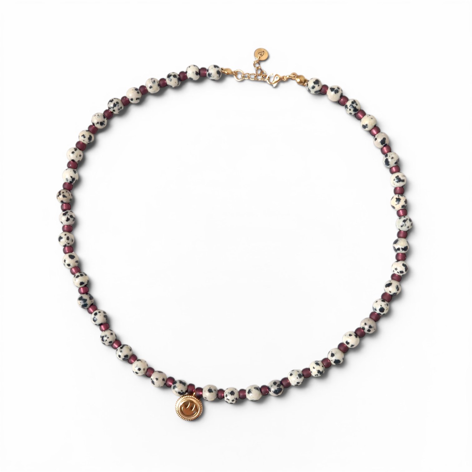 Necklace | Smiley jasper