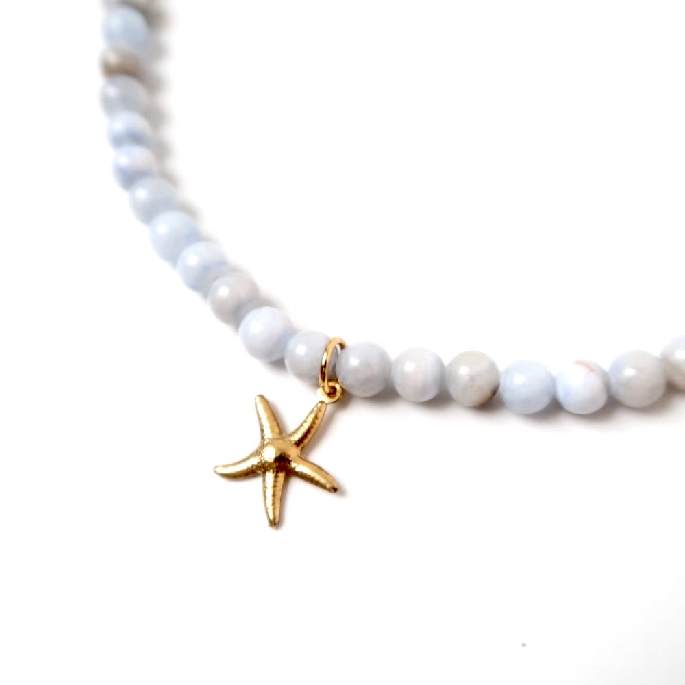 Necklace | Softblue starfish