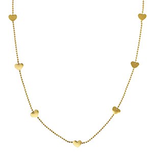 Necklace | Stainless steel hearts