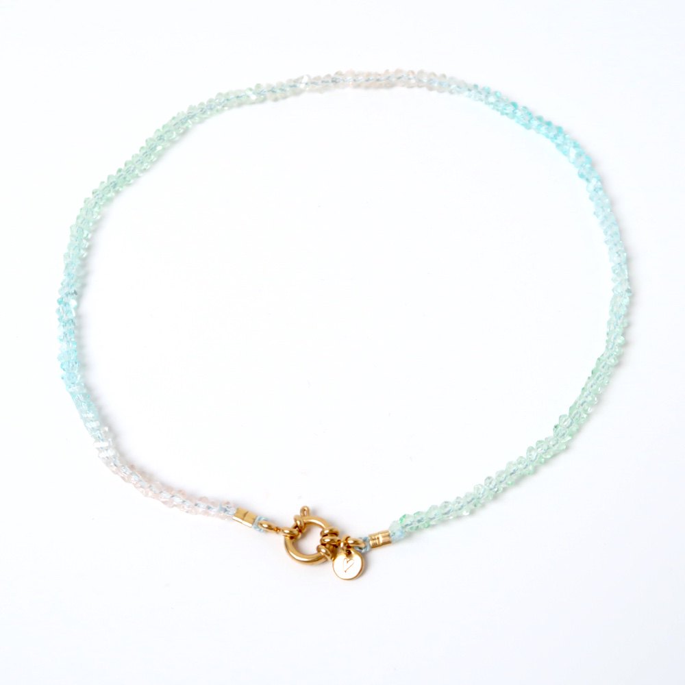 Necklace | Color tri blue/pink