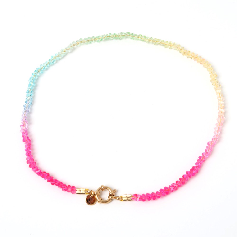 Necklace | Color tri fuchsia
