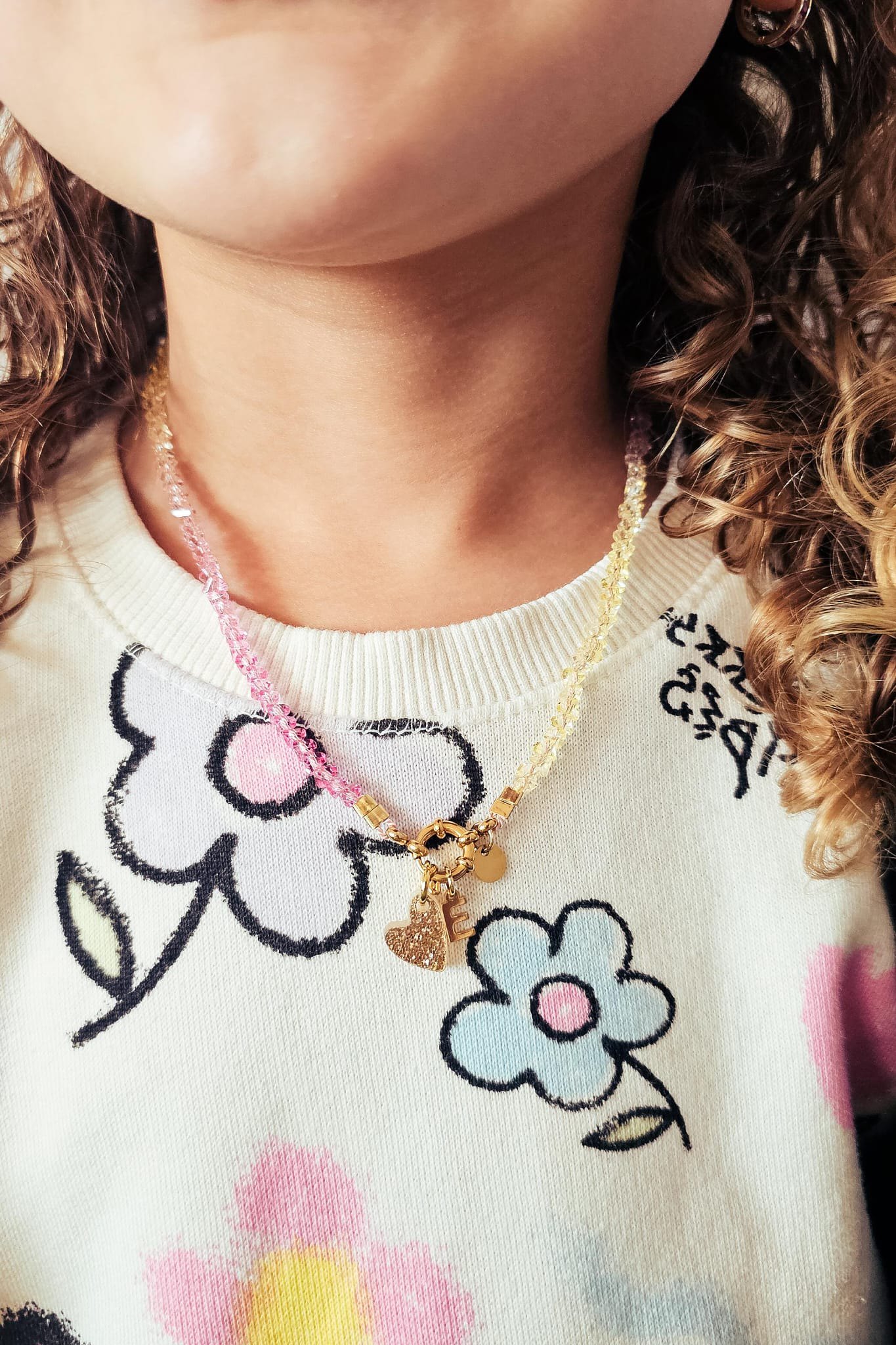 Necklace | Color tri blue/lila