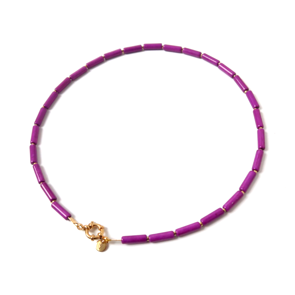 Necklace | Tube purple