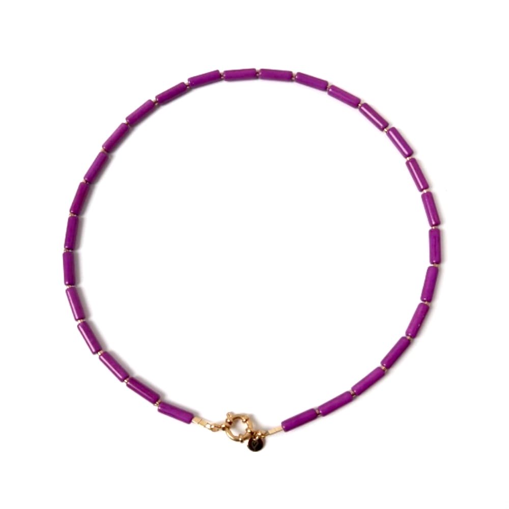 Necklace | Tube purple