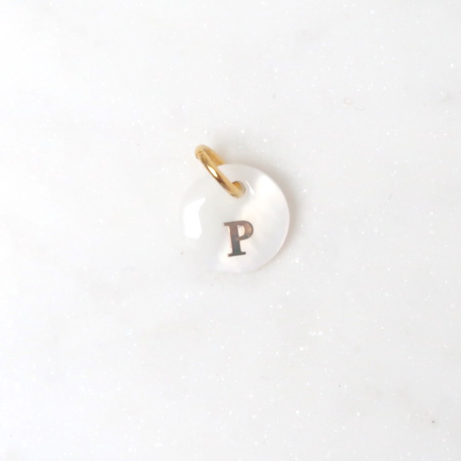 Charm | Initials pearl