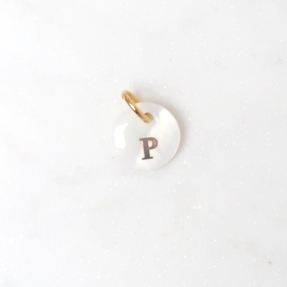 Charm | Initials pearl
