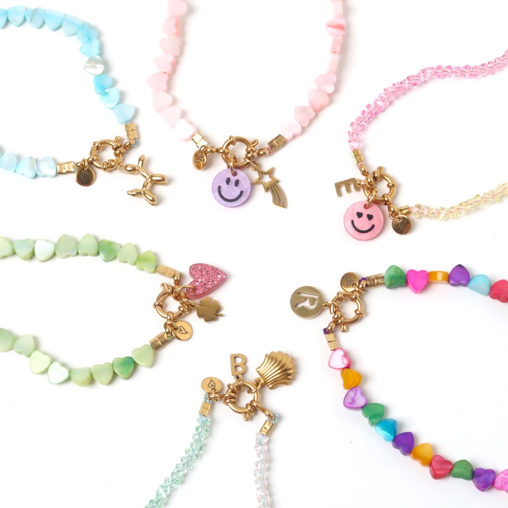 Necklace | Seashelly hearts pink