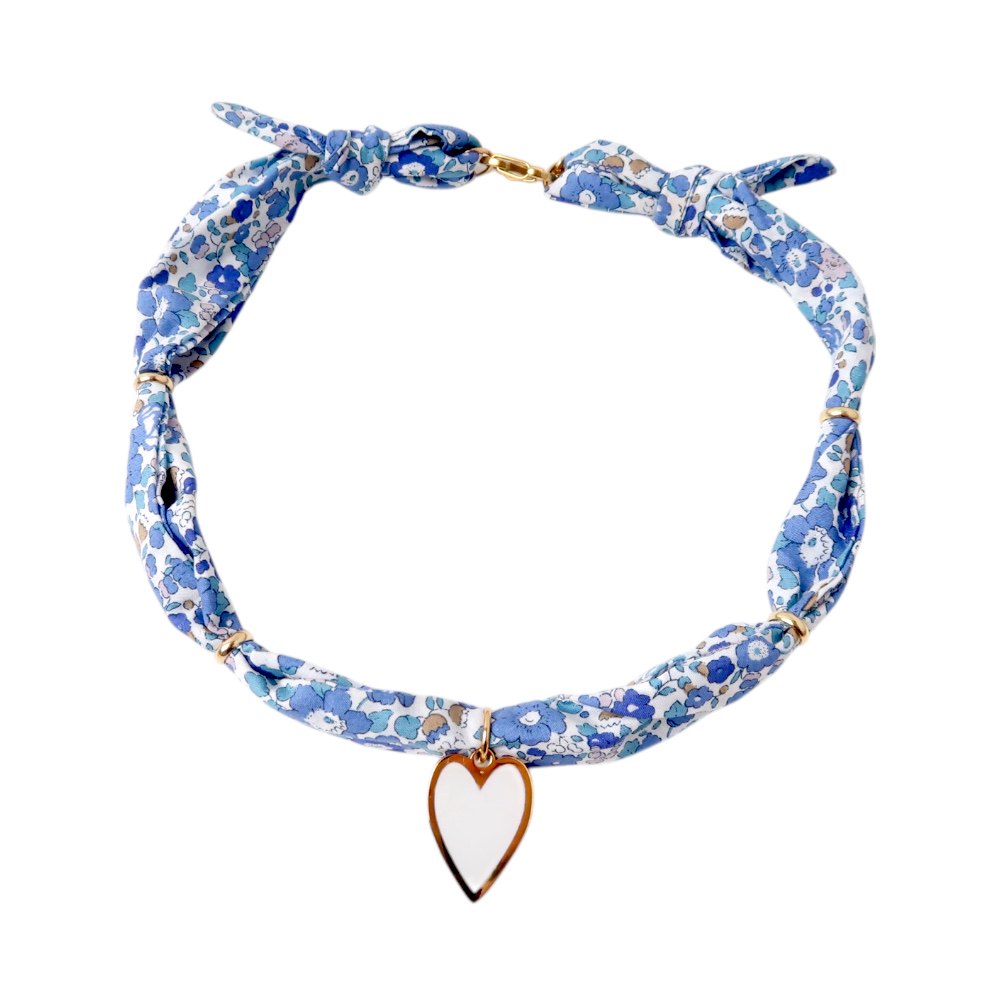 Twilly necklace | Blue bouquet